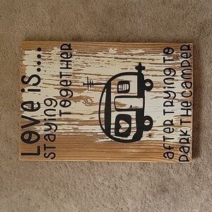 Handmade "Love Is......" Sign